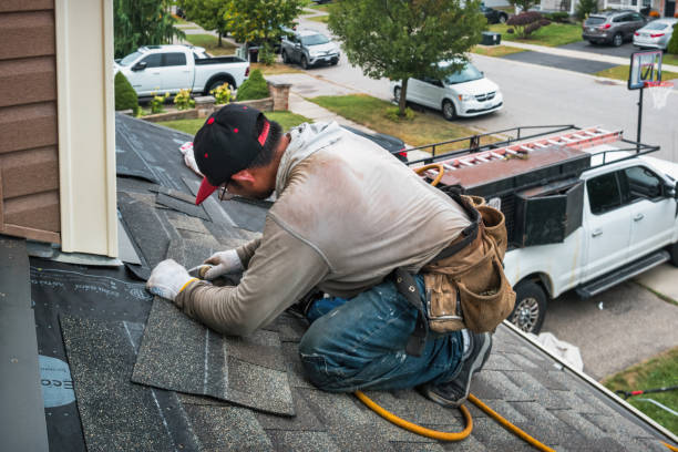Professional Roofing technician working in Melcroft, PA